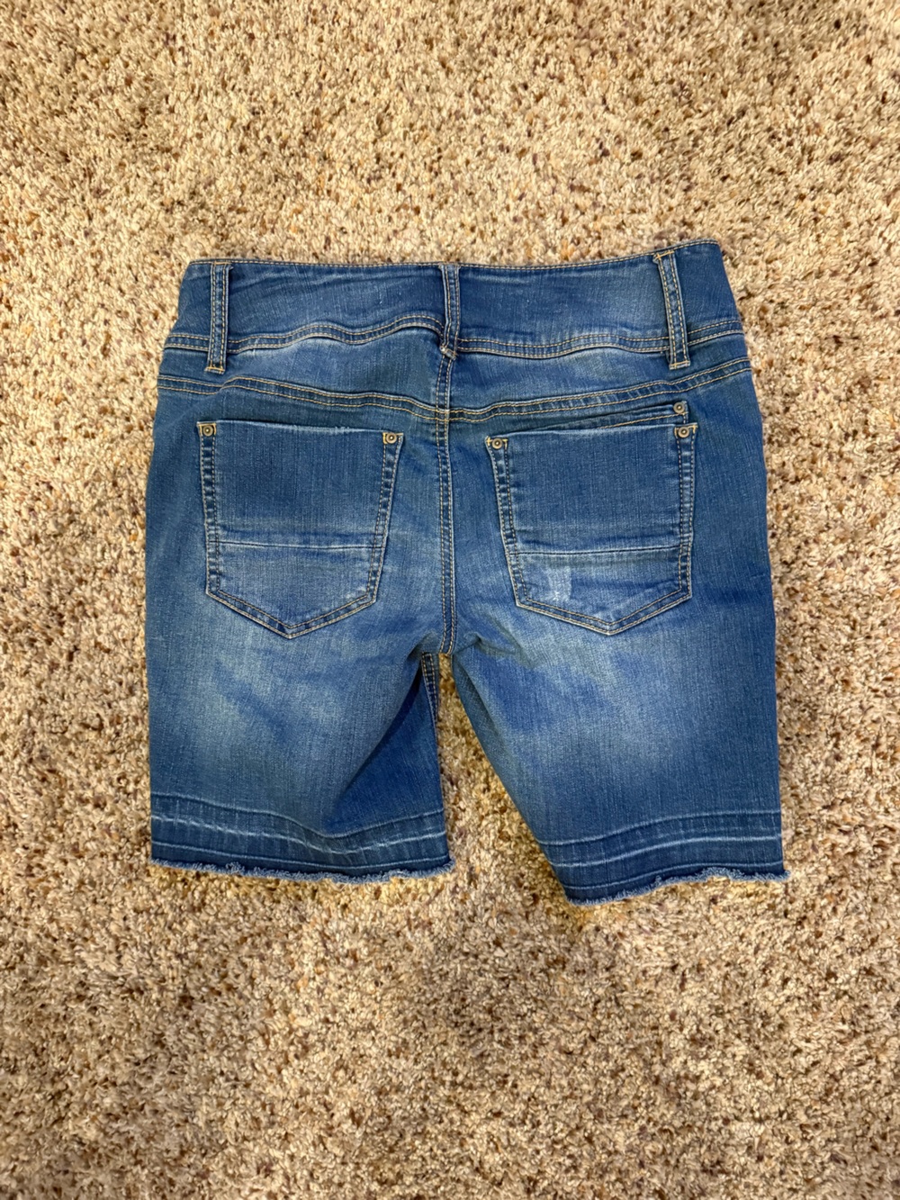 Tinseltown Dark Blue Denim Bermuda Shorts